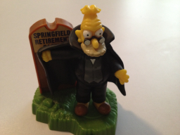 Treehouse of Horror Burger King Toy Spin Grampa as Dracula