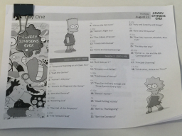 Custom FXX Every Simpsons Ever printout