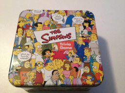 Simpsons Trivia Game (large square tin)
