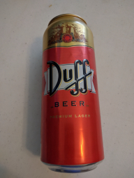 Drink - Empty Can - Duff Beer (Actual Beer Can)