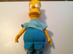 18" Bart Stuffed with plastic head/feed/arms