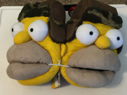 Slippers - Homer with Camo Hat