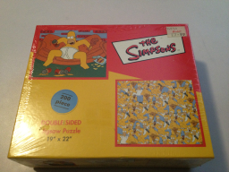Puzzle - Double Sided - Homer Couch and Many Homers 200 Pieces