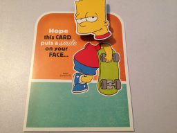 Birthday Card - Bart w/ Bobble Head