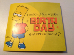 Birthday Card - Bart Prank Call Talking Card
