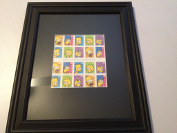 Framed Sheet of Stamps 2009