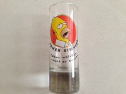 Shotglass Homer Does Whiskey Count as Beer?