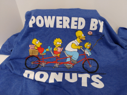 TShirt - Powered by Donuts Blue XL