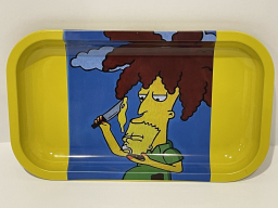 Tray - Sideshow Bob smoking Bart's head