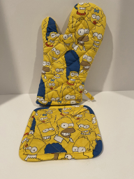 Oven Mitt Set - Hand and flat