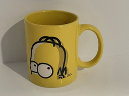 Homer yellow coffee mug