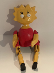 Lisa wooden doll with articulating arms and legs