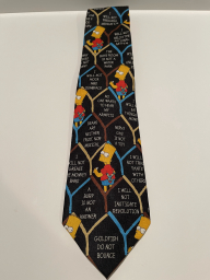 Tie - Bart multiple blackboard writings